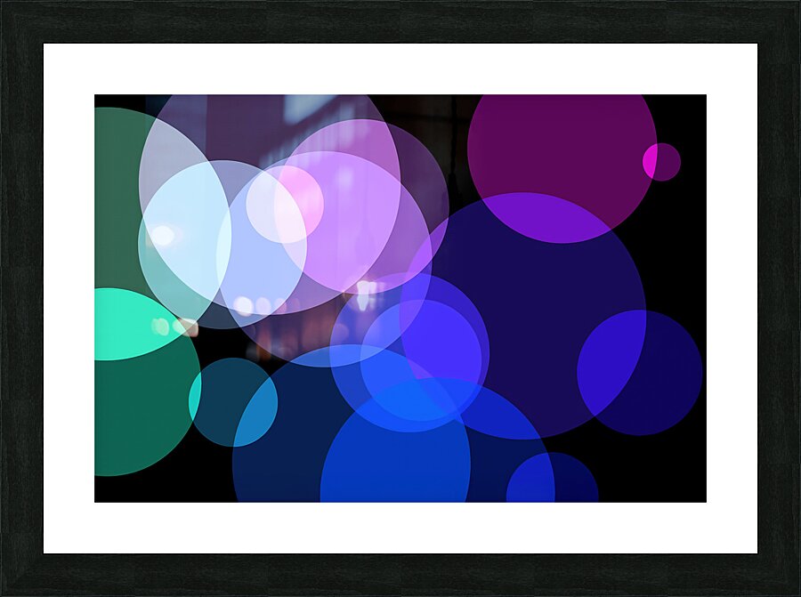 MULTICOLORED BUBBLES Picture Frame print