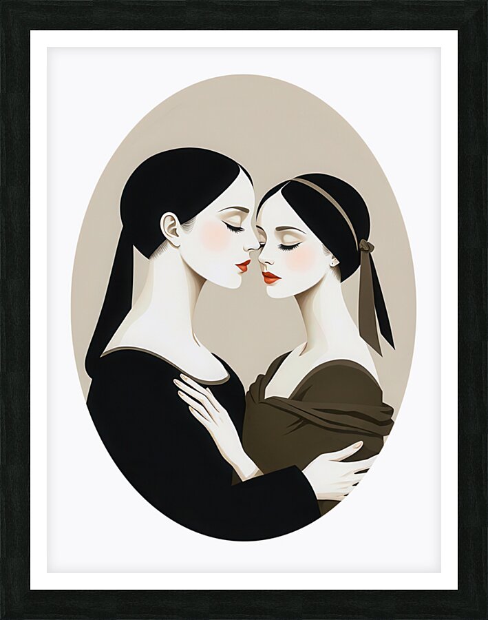 INTIMATE FRIENDSHIP Picture Frame print