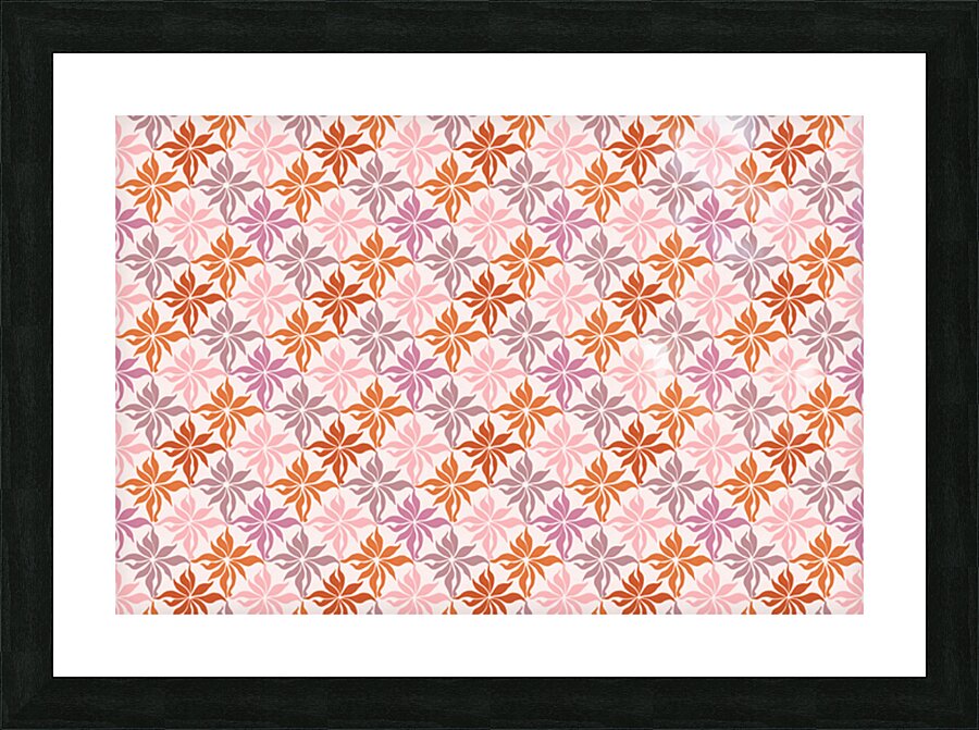 SEAMLESS FLORAL PATTERN  8 Picture Frame print