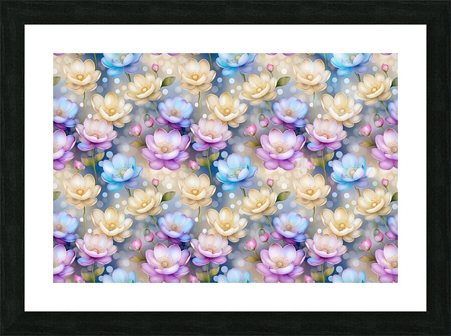 SEAMLESS FLORAL PATTERN 3 Picture Frame print