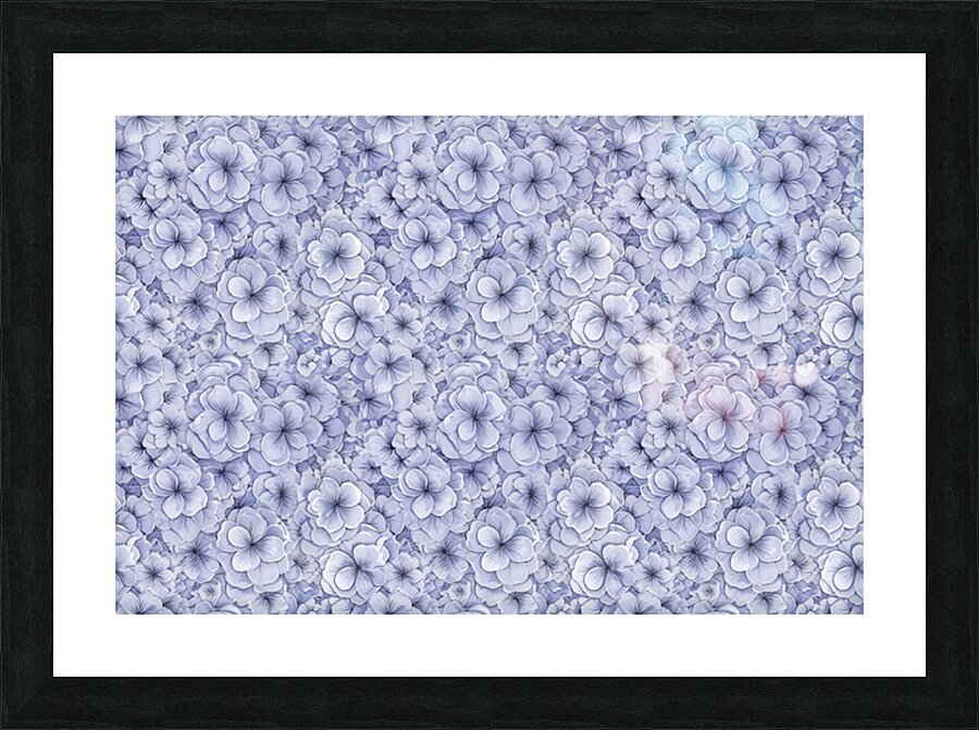 SEAMLESS FLORAL PATTERN 9 Picture Frame print