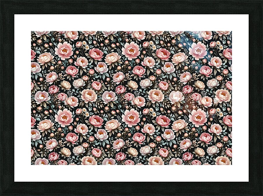 SEAMLESS FLORAL PATTERN  2 Picture Frame print