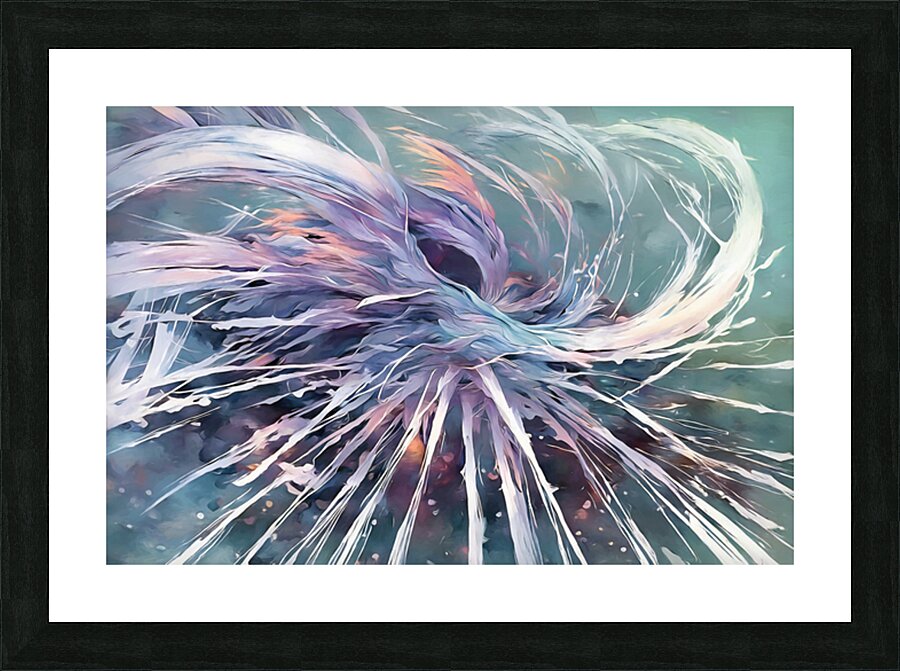 SPRAYED PAINT Picture Frame print