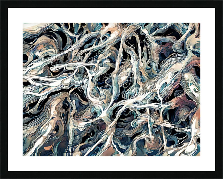 TWISTED FLUID Picture Frame print