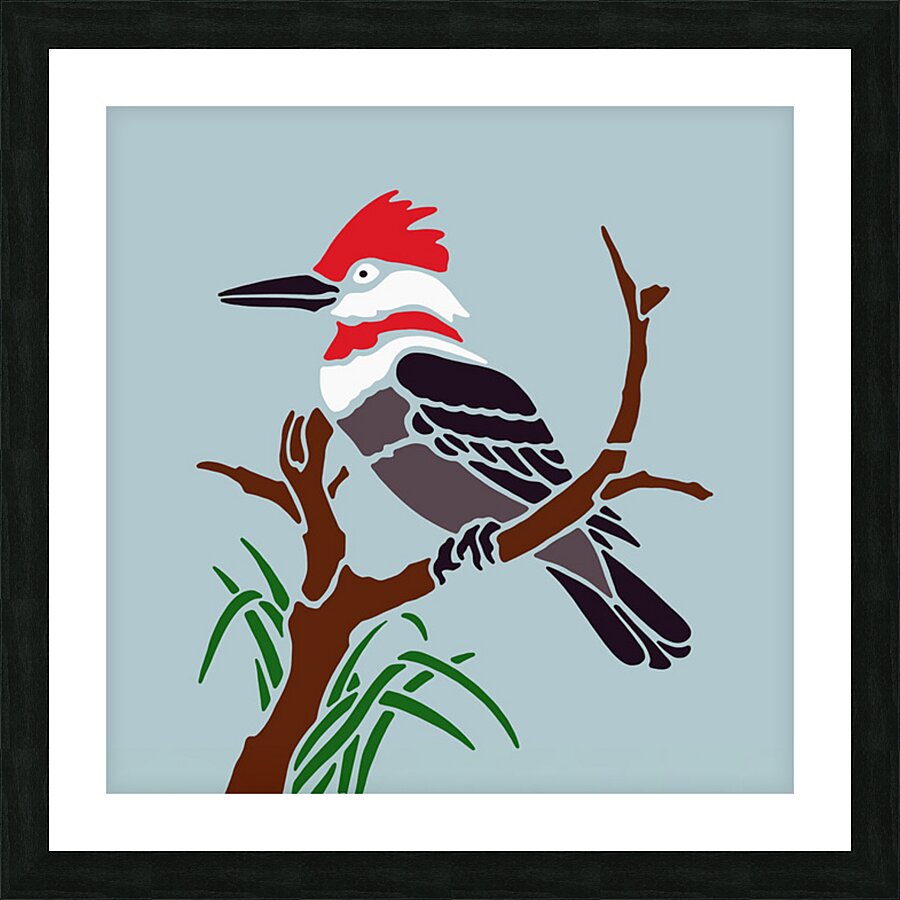 RED-HEADED WOODPECKER Picture Frame print