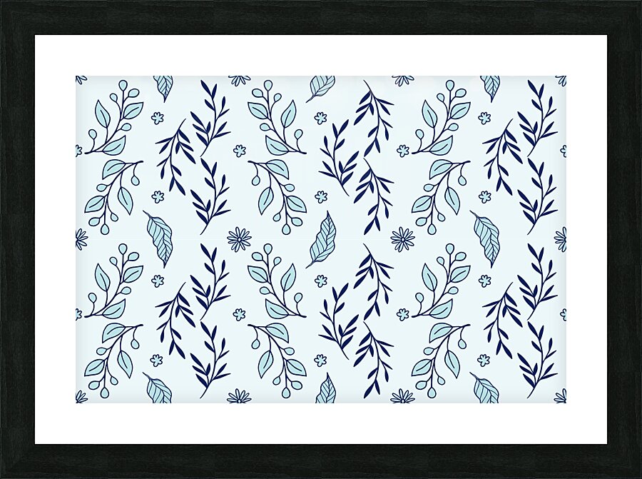 SEAMLESS FLORAL PATTERN  13 Picture Frame print