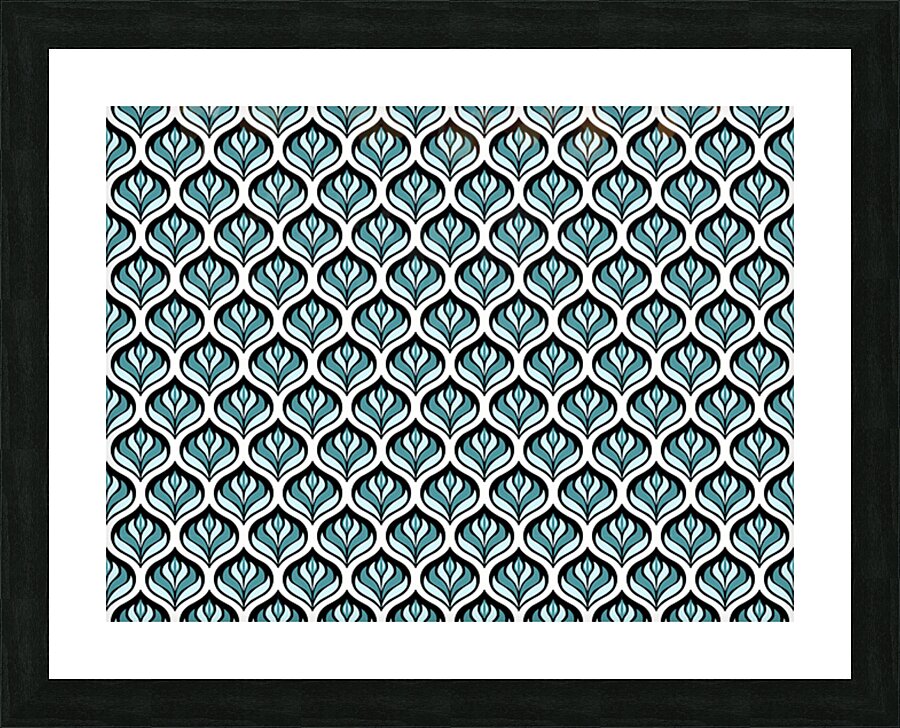 SEAMLESS FLORAL PATTERN  14 Picture Frame print