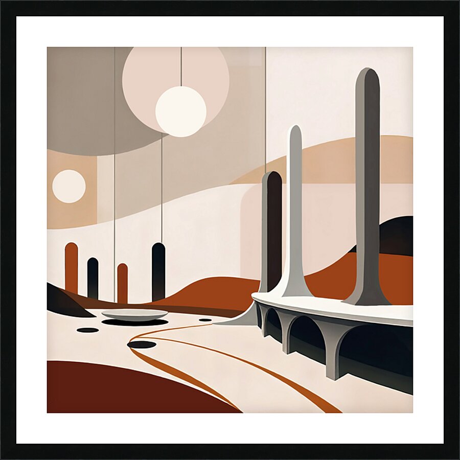DIFFERENT WORLDS 2 Picture Frame print