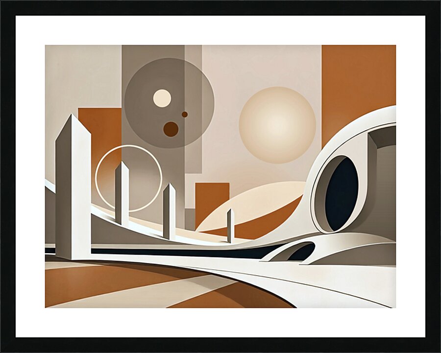 DIFFERENT WORLDS 1 Picture Frame print