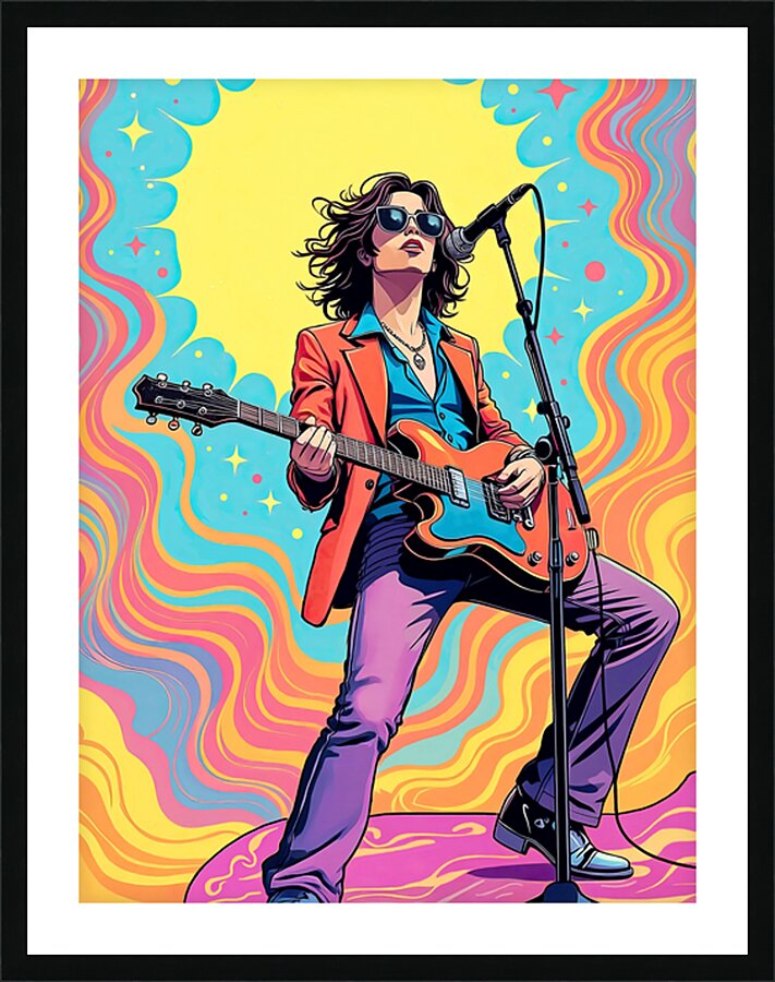 ROCK PERFORMER 1 Picture Frame print