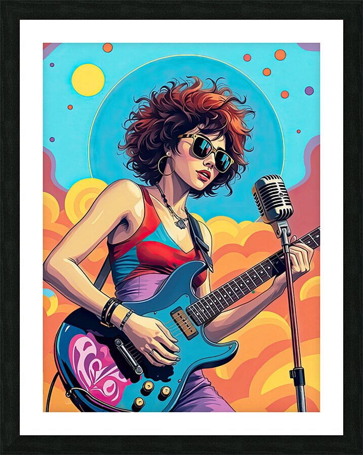 ROCK PERFORMER 2 Picture Frame print