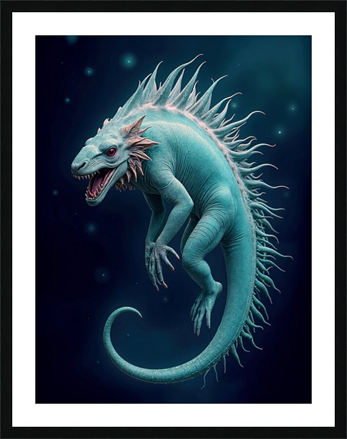 ALLIGATOR ANTHROPOMORPHUS FEROX Picture Frame print