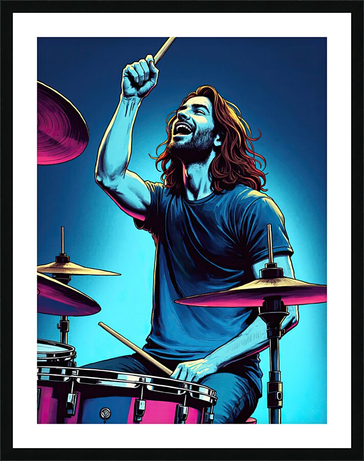 ROCK MUSIC Picture Frame print