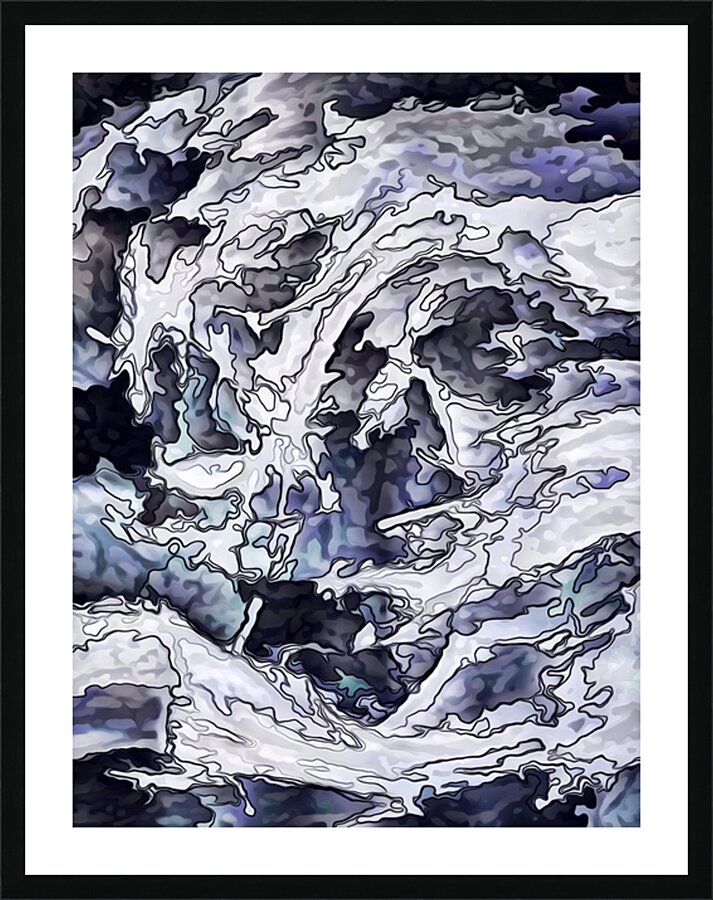 TSUNAMI WAVE Picture Frame print