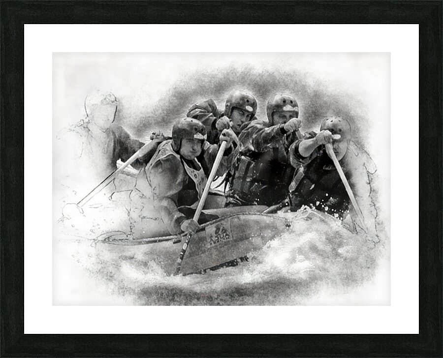 RAFTING Picture Frame print