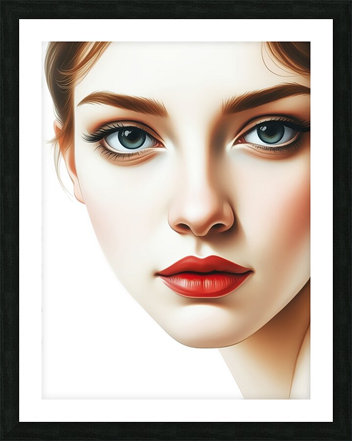 THE GAZE Picture Frame print
