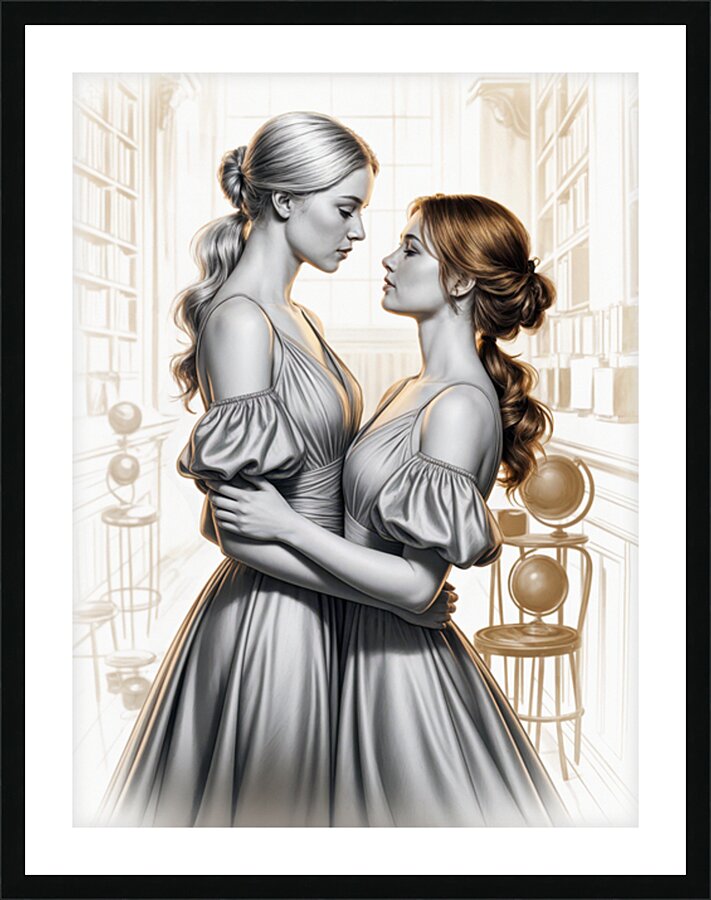 THE GIRLFRIENDS Picture Frame print
