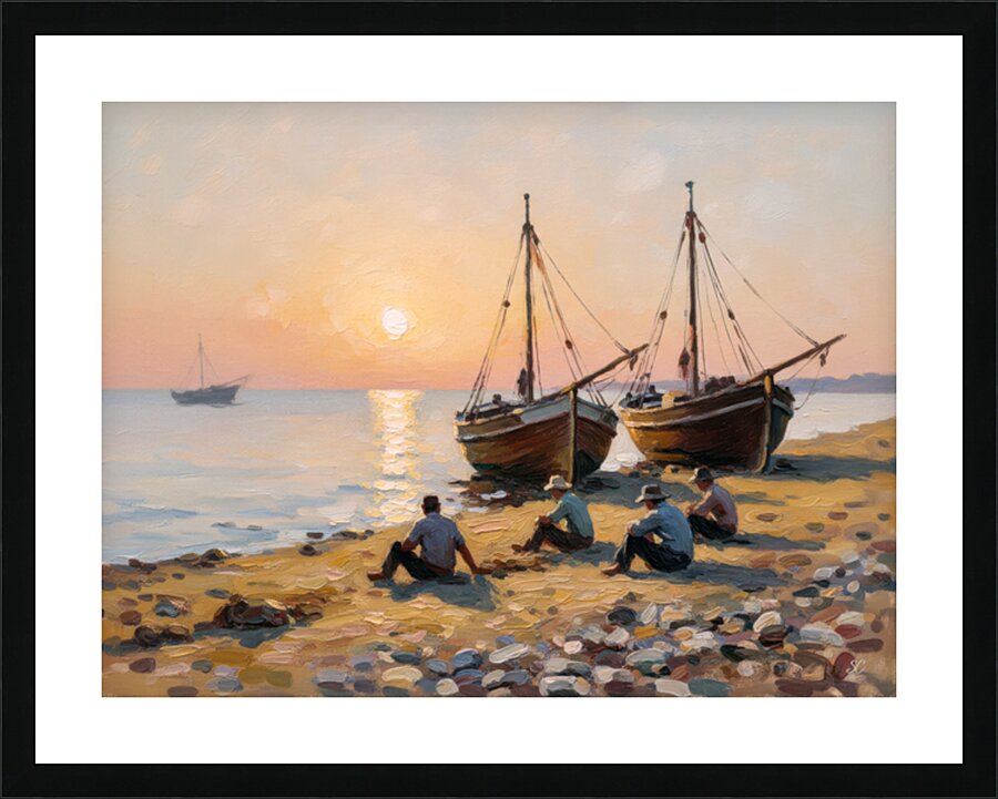 WAITING FOR THE EVENING Picture Frame print