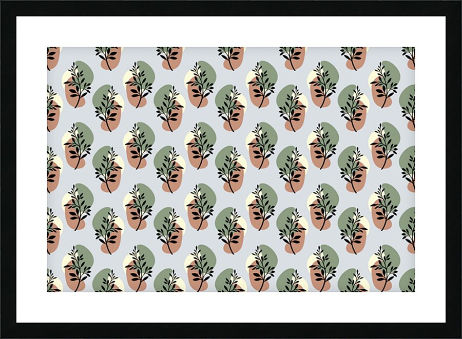 SEAMLESS FLORAL PATTERN  20 Picture Frame print