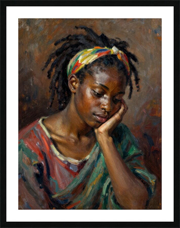 SAD THOUGHS Picture Frame print