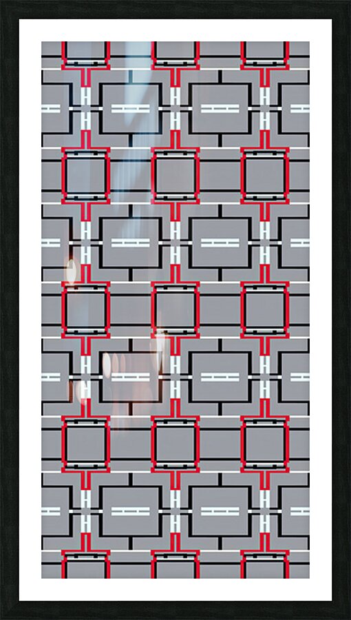 SEAMLESS GEOMETRIC HORIZONTAL PATTERN 2 Picture Frame print