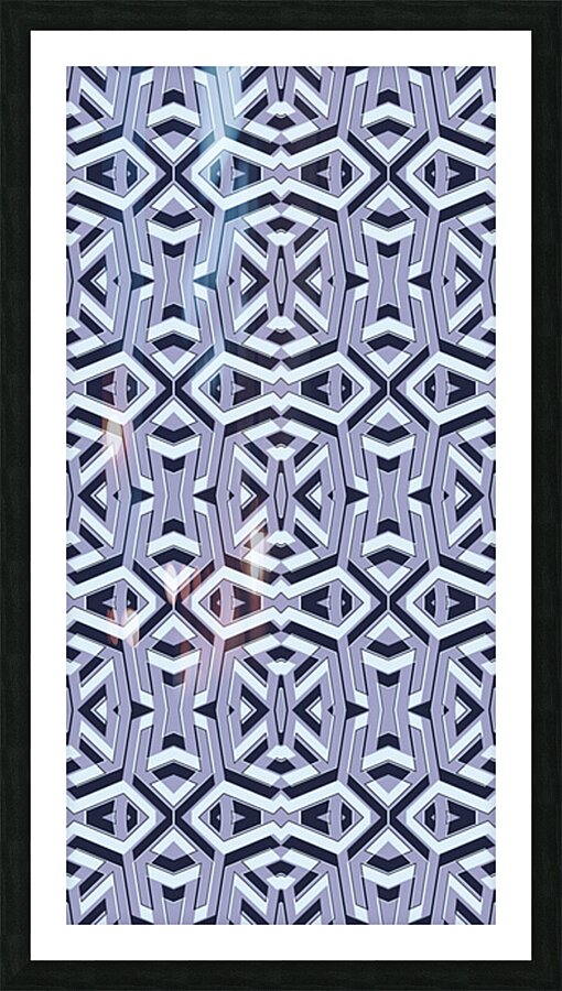 SEAMLESS GEOMETRIC HORIZONTAL PATTERN  Picture Frame print
