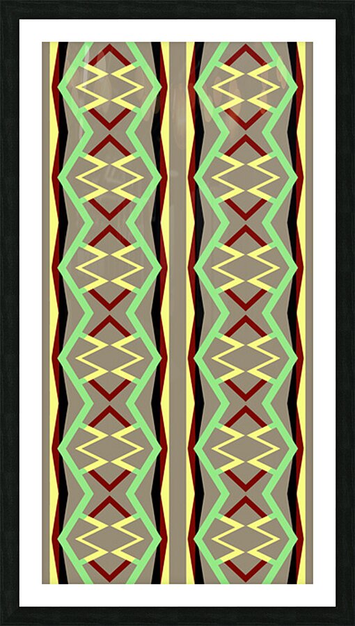 SEAMLESS GEOMETRIC VERTICAL PATTERN 3 Picture Frame print