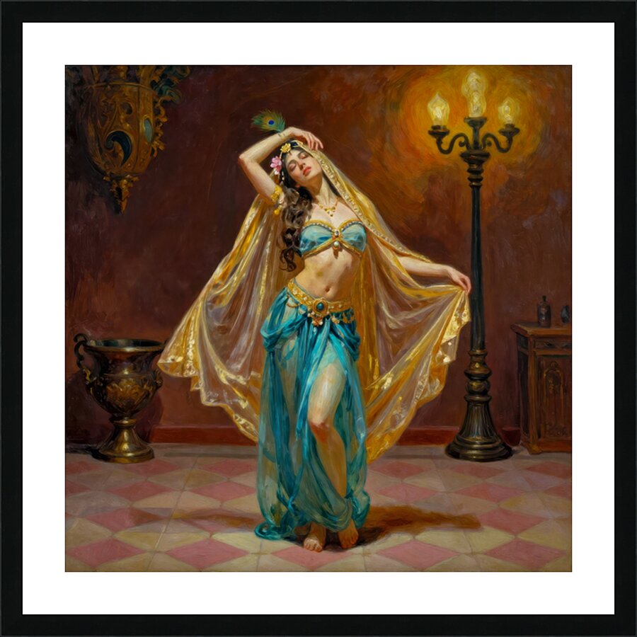 BELLY DANCING Picture Frame print