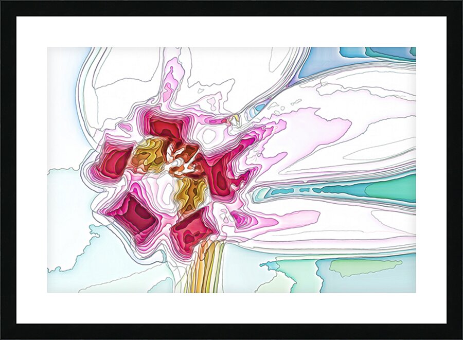 THE CYCLAMEN STRUCTURE Picture Frame print