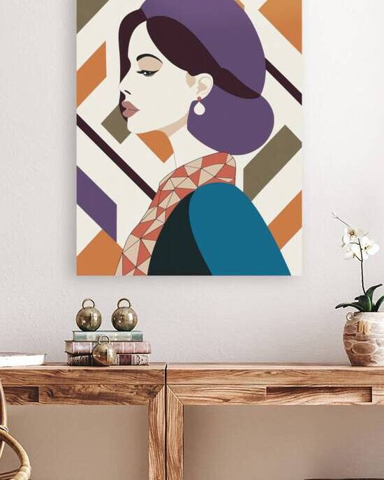PROFILE OF GIRL WITH SCARF by Sergio Cerrato