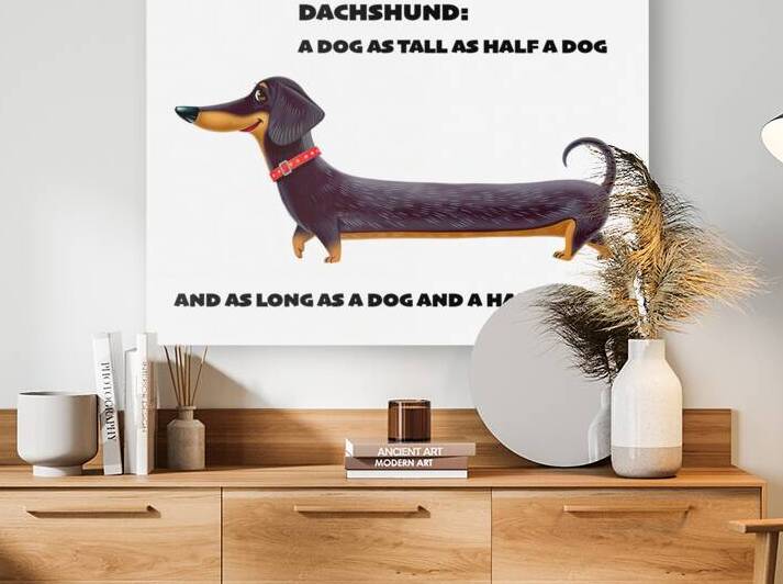 CUTE DACHSHUND DOG by Sergio Cerrato