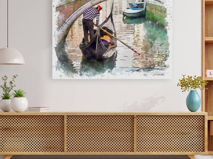 VENICE GONDOLIER by Sergio Cerrato