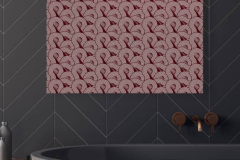 GRAPHIC PATTERN WITH GEOMETRIC MOTIF 8 by Sergio Cerrato