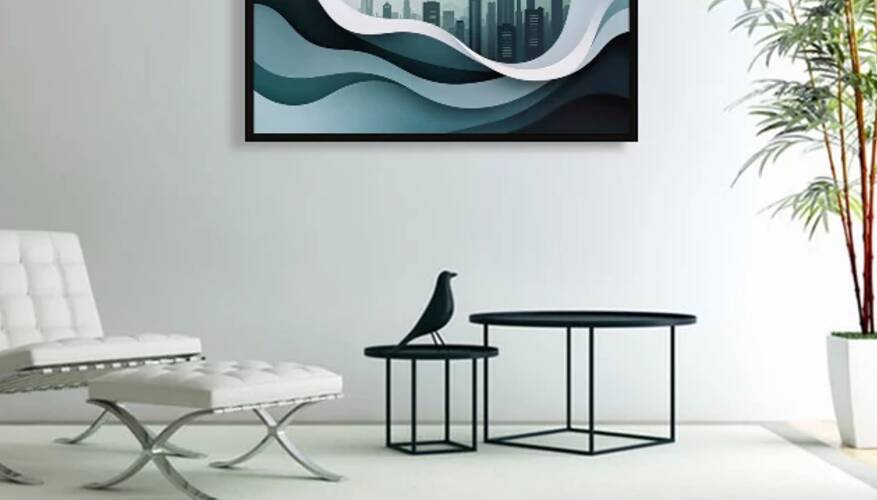 CURTAIN FALLS AND THE CITY APPEARS by Sergio Cerrato