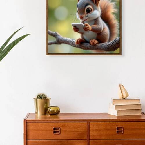 SQUIRREL WITH SMARTPHONE 2 by Sergio Cerrato