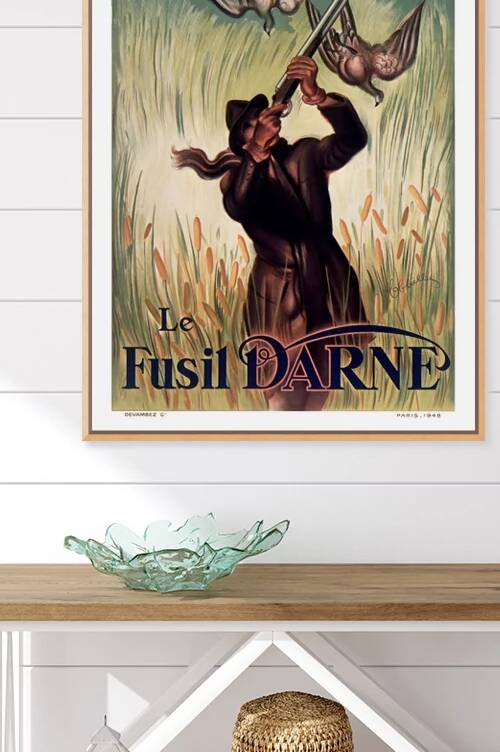 VINTAGE SHOTGUN ADVERTISING POSTER by Sergio Cerrato