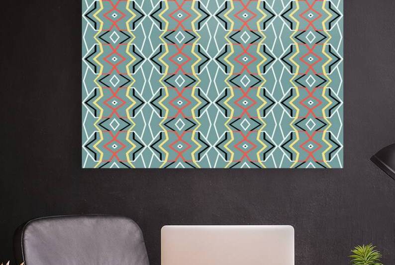 SEAMLESS GEOMETRIC PATTERN WITH ETHNIC MOTIF 1 by Sergio Cerrato