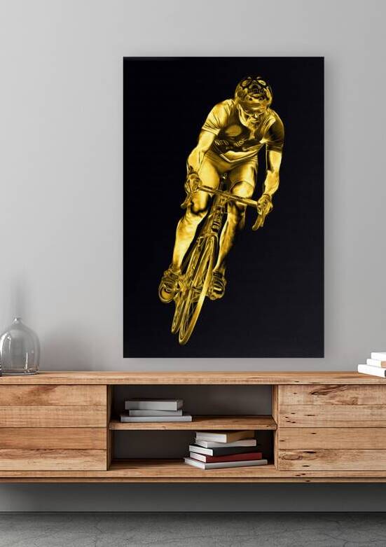 THE GOLDEN CYCLIST  by Sergio Cerrato