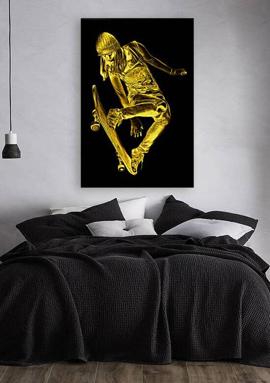 THE GOLDEN SKATEBOARDER by Sergio Cerrato