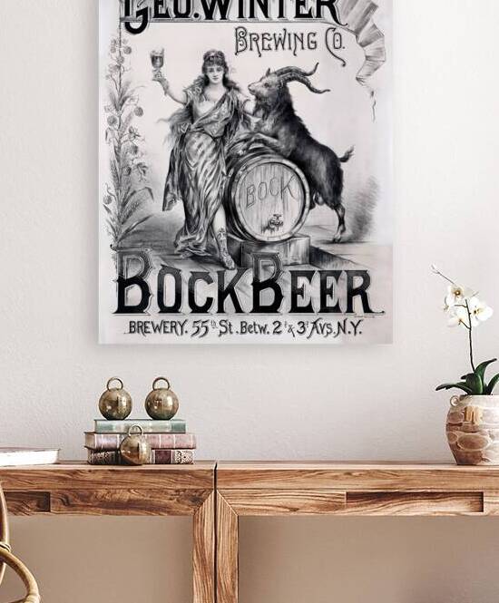 VINTAGE BEER ADVERTISING POSTER by Sergio Cerrato