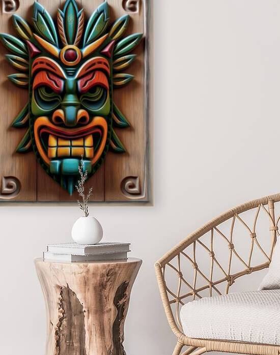 POLYNESIAN TRIBAL MASK 1 by Sergio Cerrato