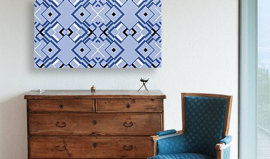 SEAMLESS GEOMETRIC HORIZONTAL PATTERN 3 by Sergio Cerrato