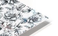 SEAMLESS FLORAL PATTERN  4 HD Metal print