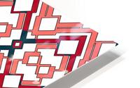 SEAMLESS GEOMETRIC VERTICAL PATTERN 4 HD Metal print
