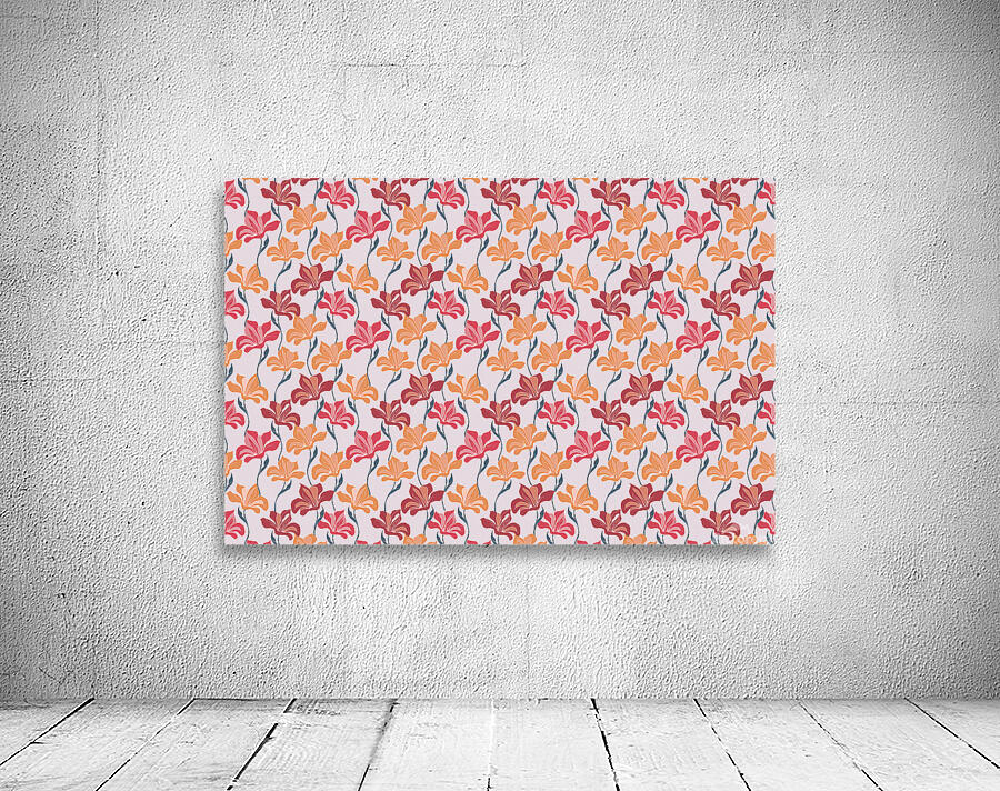 SEAMLESS FLORAL PATTERN  6 Wall Preview