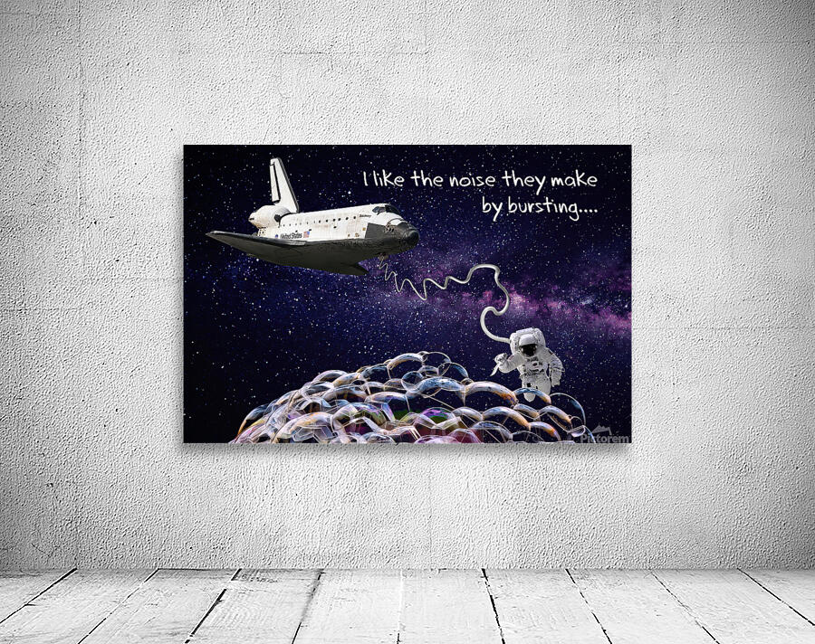 THE BUBBLE WRAP IN SPACE Wall Preview