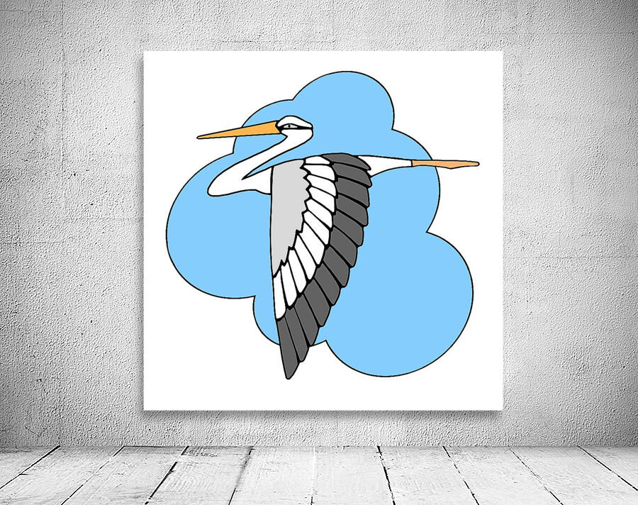STORK IN FLIGHT Wall Preview