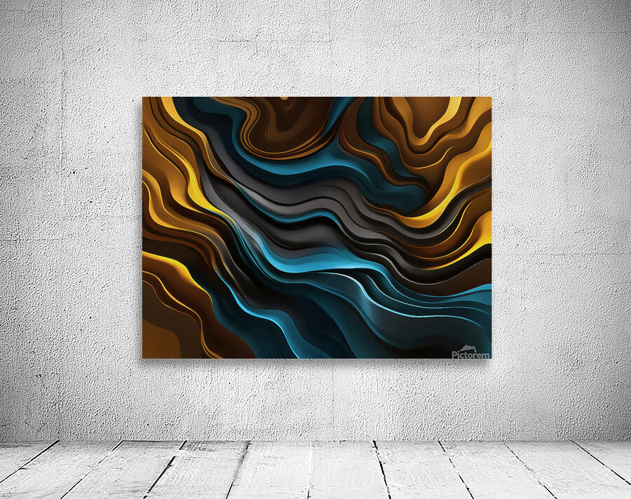 COLORFUL SOLID WAVES Wall Preview