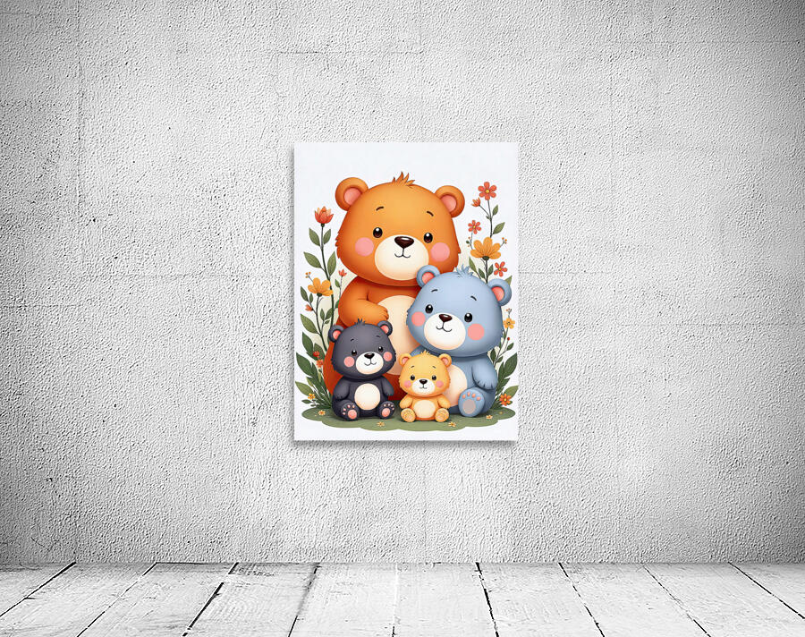 FOUR CUTE TEDDY BEARS Wall Preview
