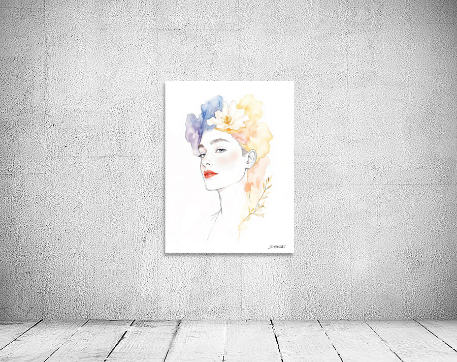 DELICATE FEMALE PORTRAIT Wall Preview